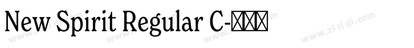 New Spirit Regular C字体转换